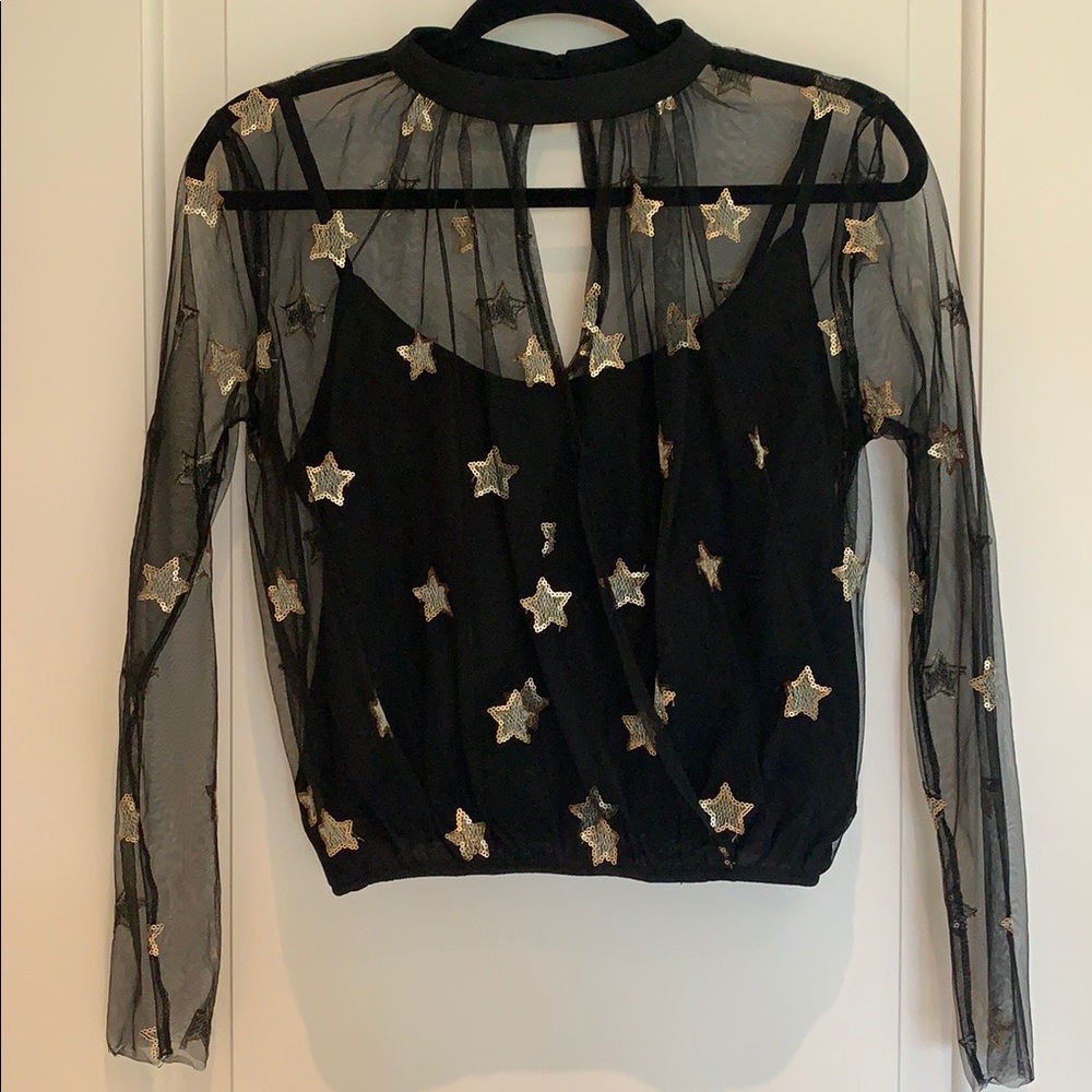 Sheer star blouse 🌟